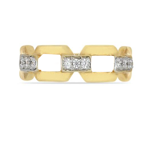 BUY 14K GOLD REAL WHITE DIAMOND GEMSTONE CLASSIC RING